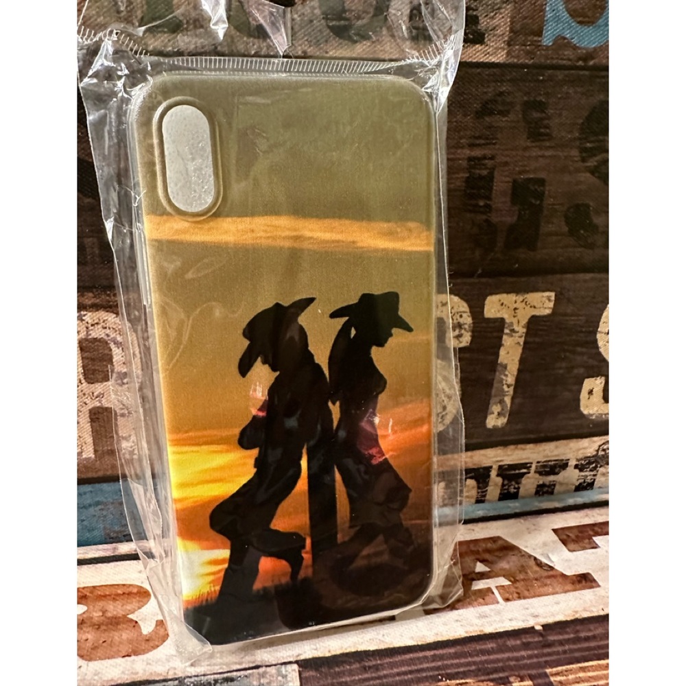 New Western Couple iPhone X Case Holder
